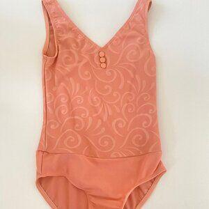 Wear Moi Leotard Peach Pink, Size 10/12 Child